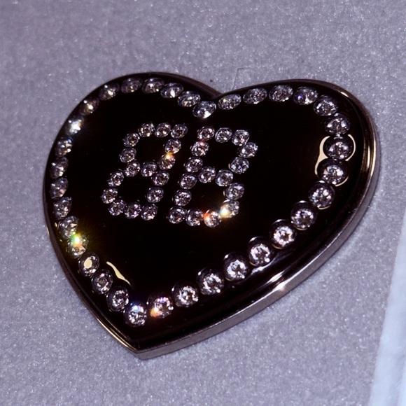 BALENCIAGA CRUSH 1.0 EARRINGS - BLACK/SILVER WITH STRASS - Picture 4 of 8